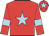 Red, light blue star, armlets and star on cap