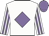 White body, mauve diamond, white arms, mauve striped, mauve cap