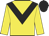 Yellow, black chevron, black cap