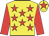 Yellow, red stars, red sleeves, red star on cap