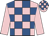Pink and royal blue check, pink sleeves