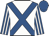 WHITE, ROYAL BLUE cross belts, ROYAL BLUE and WHITE striped sleeves, ROYAL BLUE cap