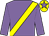 Mauve, yellow sash, yellow cap, mauve star