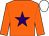 Orange, purple star, white cap