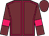 Garnet body, rose seams, garnet arms, rose armlets, garnet cap