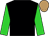 Black, Lime Green sleeves, Light Brown cap