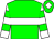 Big-green body, white hoop, white arms, big-green hooped, big-green cap, white diamond
