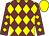 Garnet body, yellow diamonds, yellow cap