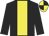 Black, yellow panel, quartered cap