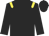 Black body, yellow epaulettes, black arms, black cap