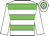 White body, big-green hooped, white arms, white cap, big-green hooped