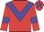 Red body, big-blue chevron, red arms, big-blue armlets, red cap, big-blue star