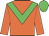 Orange, lime green chevron and cap