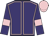 Purple, pink seams, armlets and cap