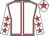 White, red seams, white sleeves, red stars, white cap, red star