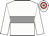 White, grey hoop, white and red hooped cap