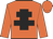 Orange, black cross of lorraine