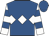 ROYAL BLUE, white triple diamond, white & royal blue hooped sleeves, royal blue cap