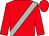 Red, light grey sash