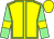Yellow, light green seams, sleeves, yellow armlets, yellow cap