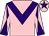 Pink, purple chevron, diabolo on sleeves and star on cap