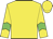 Yellow body, yellow arms, big-green chevron, yellow cap