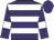 purple, white hoops, purple sleeves, white armlets, purple cap