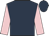Dark blue, pink sleeves