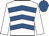 White & royal blue chevrons, white sleeves, royal blue cap White & royal blue chevrons, white sleeves, royal blue cap