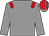 Grey, red epaulettes, striped cap