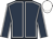 dark blue, white seams, white cap