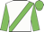 White, green sash, sleeves and cap White, green sash, sleeves and cap