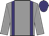 Grey, purple braces and cap Grey, purple braces and cap