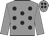 Grey, black spots, grey sleeves