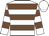 White, chocolate hoops, white cap