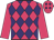 Rose body, purple diamonds, rose arms, rose cap, purple diamonds