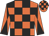 Orange body, black checked, orange arms, black diabolo, orange cap, black checked