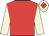 Red body, beige arms, beige cap, red diamond