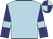 light blue, navy sleeves, light blue armlet, quartered cap
