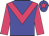 Big-blue body, rose chevron, rose arms, big-blue cap, rose star