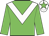Big-green body, white chevron, big-green arms, white cap, big-green star
