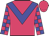 Rose body, big-blue chevron, rose arms, big-blue checked, rose cap