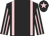 Black, pink braces, striped sleeves, pink star on cap