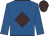 Royal blue, brown diamond, brown cap