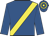 Royal blue, yellow sash, hooped cap