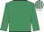 emerald green, white cap, emerald green stripes