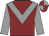 Maroon, grey chevron and sleeves, quartered cap, maroon peak Maroon, grey chevron and sleeves, quartered cap, maroon peak