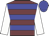 Garnet body, big-blue hooped, white arms, big-blue cap