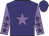 Purple body, mauve star, mauve arms, purple stars, purple cap
