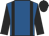 Royal blue, black braces, sleeves and cap